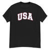 USA Men's Classic T-Shirt - Black / S - Black / M - Black / L - Black / XL - Black / 2XL - Black / 3XL - Black / 4XL - Black / 5XL