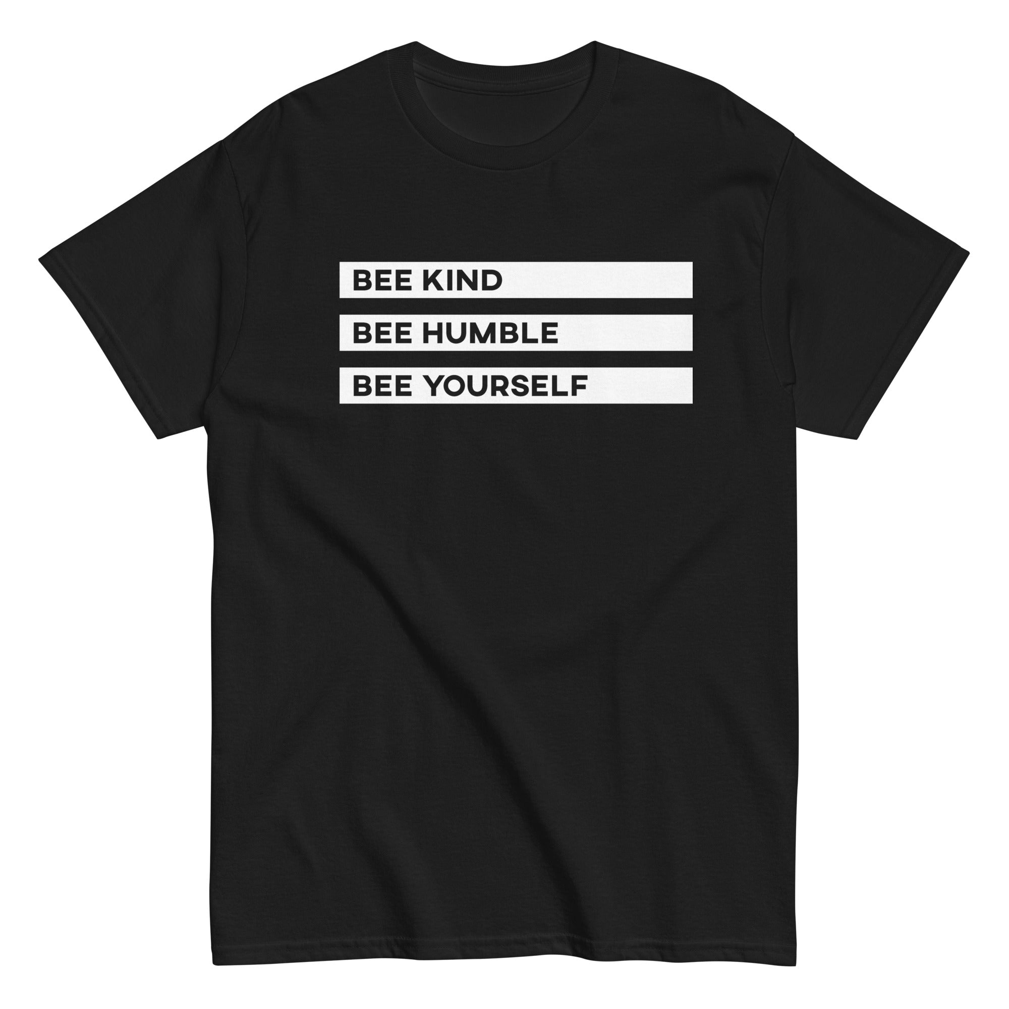 BEE YOURSELF - Men's T-shirt - Black / S - Black / M - Black / L - Black / XL - Black / 2XL - Black / 3XL - Black / 4XL - Black / 5XL