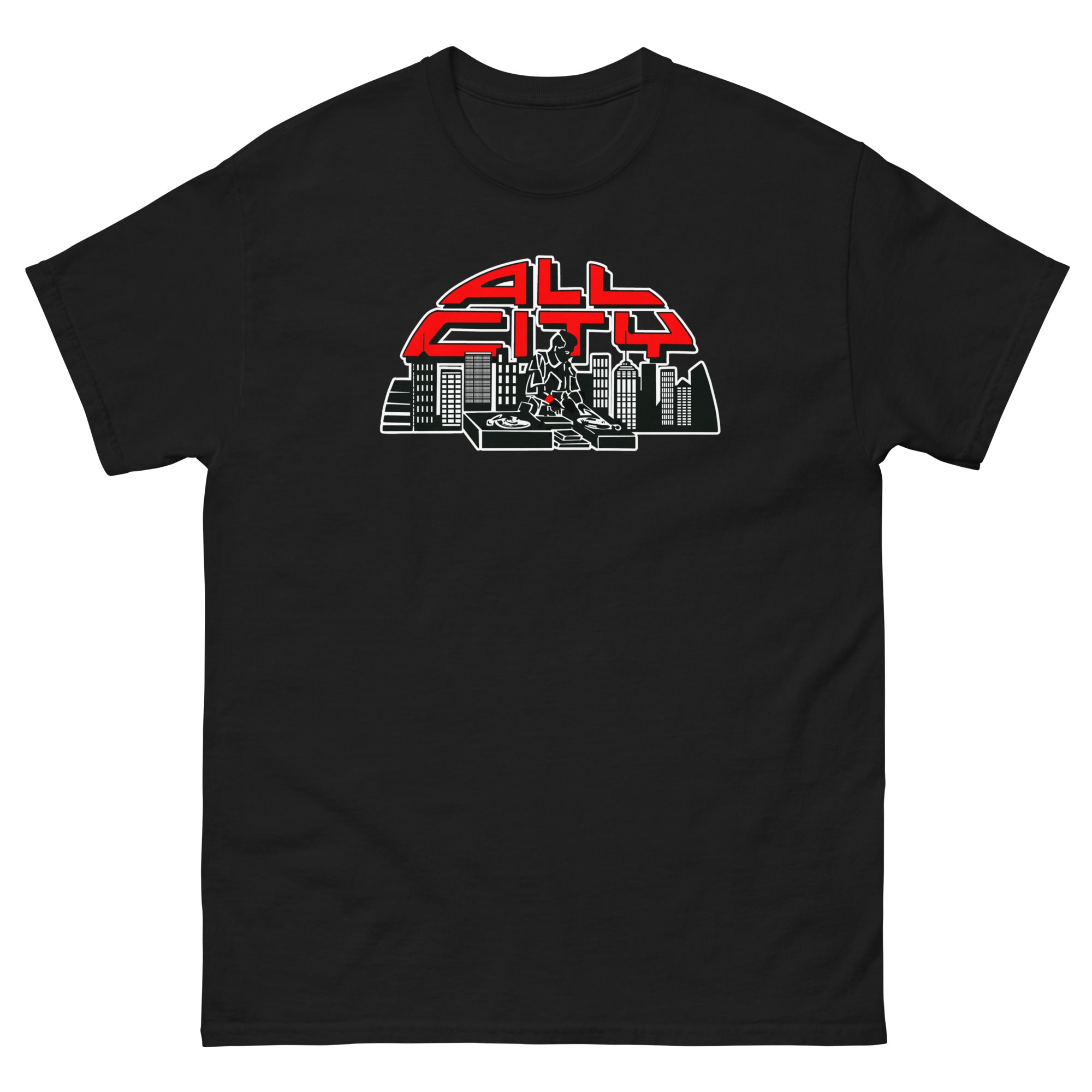 ALL CITY Records Men's T-shirt - Black / S - Black / M - Black / L - Black / XL - Black / 2XL - Black / 3XL - Black / 4XL - Black / 5XL