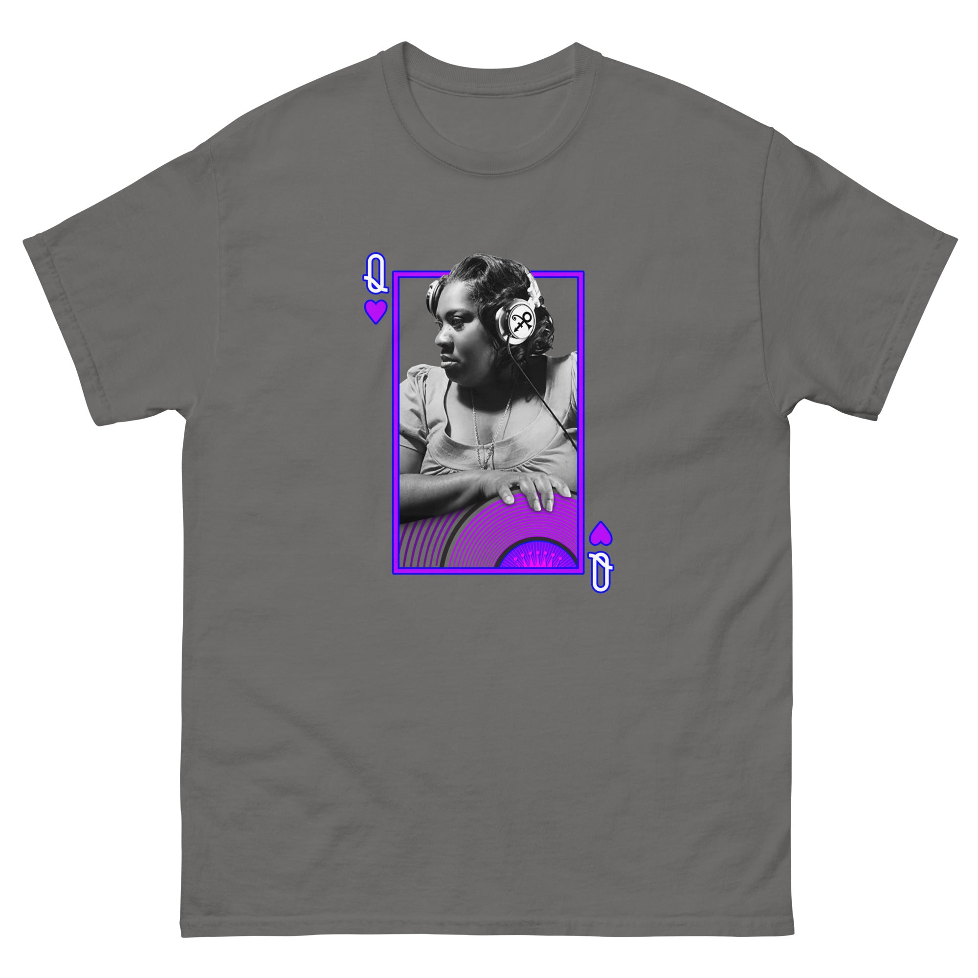 Purple Pam - Queen of the Turntable Men's T-Shirt - Charcoal / S - Charcoal / M - Charcoal / L - Charcoal / XL - Charcoal / 2XL - Charcoal / 3XL