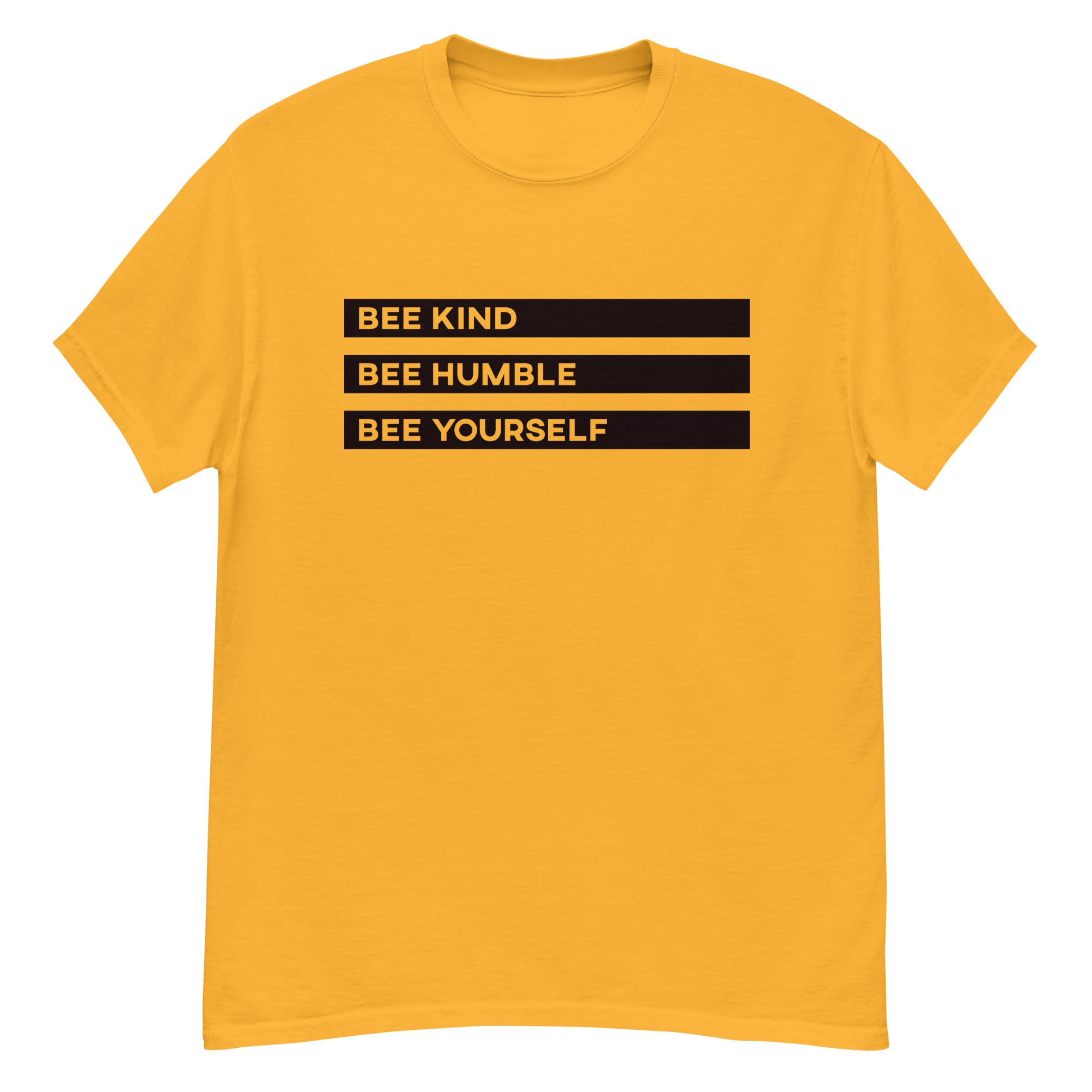 BEE YOURSELF - Men's T-shirt - Gold / S - Gold / M - Gold / L - Gold / XL - Gold / 2XL - Gold / 3XL - Gold / 4XL - Gold / 5XL