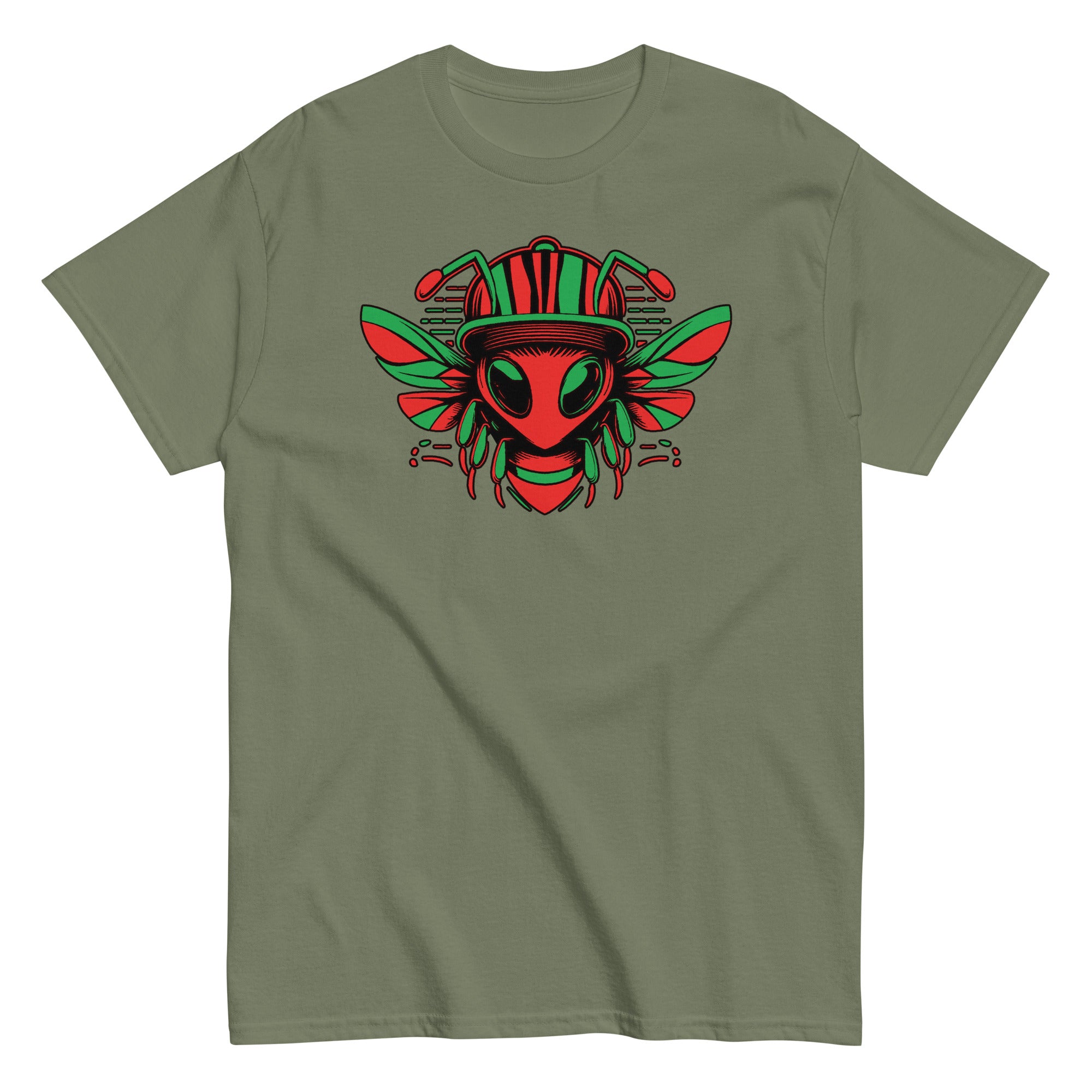 BEE TRIBE Men's T-Shirt - Military Green / S - Military Green / M - Military Green / L - Military Green / XL - Military Green / 2XL - Military Green / 3XL - Military Green / 4XL - Military Green / 5XL