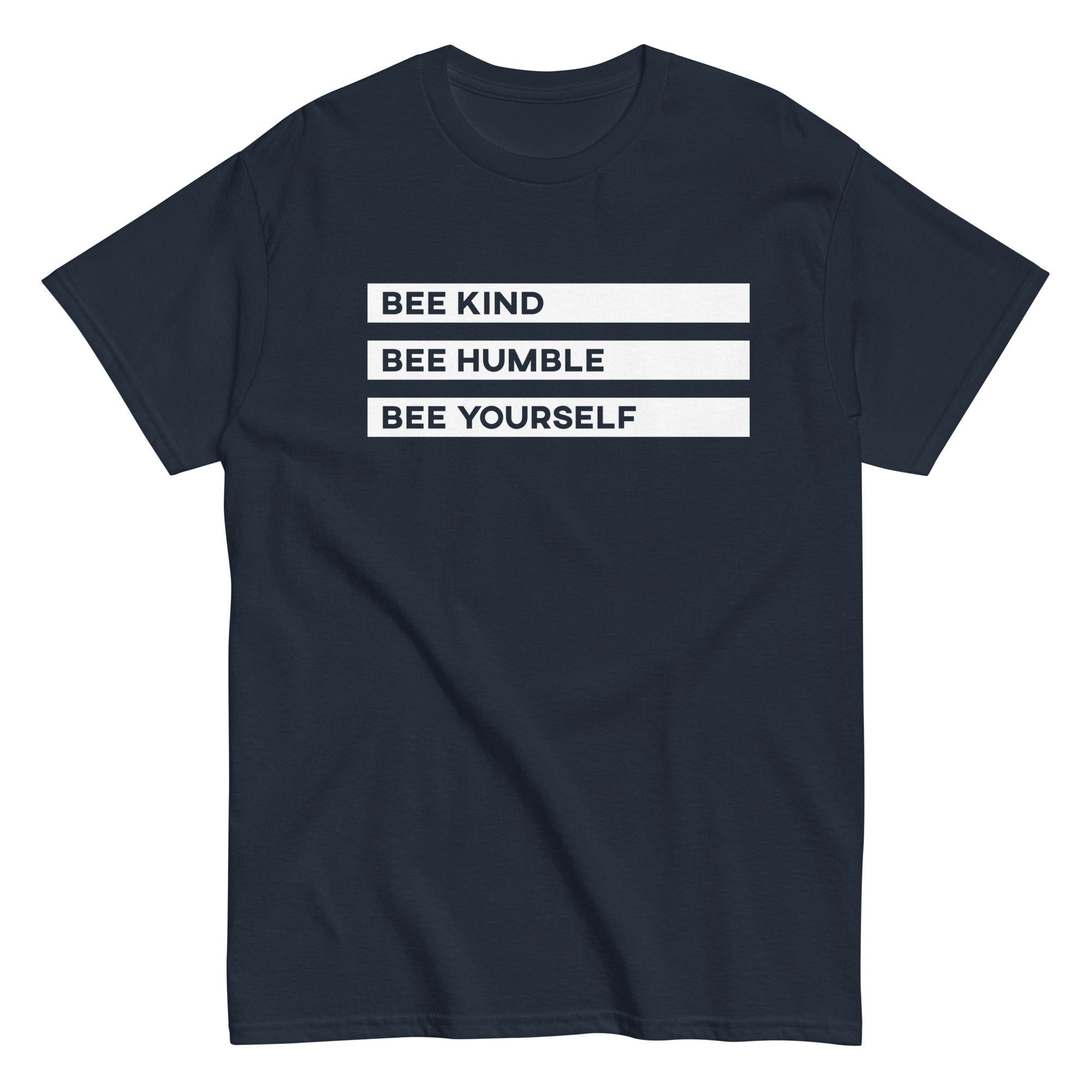 BEE YOURSELF - Men's T-shirt - Navy / S - Navy / M - Navy / L - Navy / XL - Navy / 2XL - Navy / 3XL - Navy / 4XL - Navy / 5XL