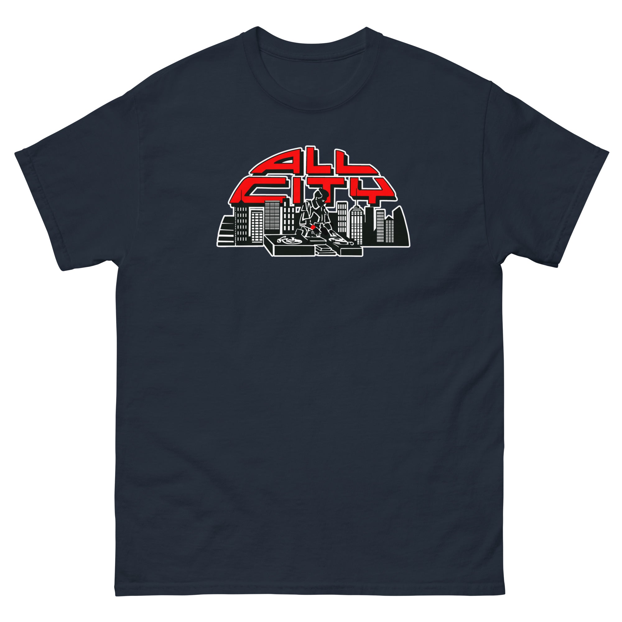 ALL CITY Records Men's T-shirt - Navy / S - Navy / M - Navy / L - Navy / XL - Navy / 2XL - Navy / 3XL - Navy / 4XL - Navy / 5XL