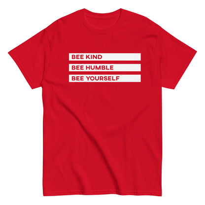 BEE YOURSELF - Men's T-shirt - Red / S - Red / M - Red / L - Red / XL - Red / 2XL - Red / 3XL - Red / 4XL - Red / 5XL