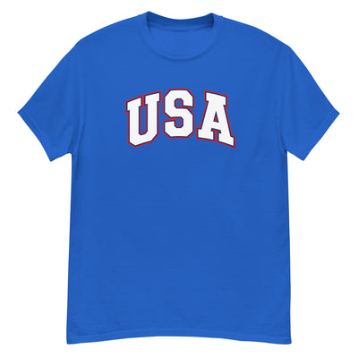 USA Men's Classic T-Shirt - Royal / S - Royal / M - Royal / L - Royal / XL - Royal / 2XL - Royal / 3XL