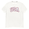 USA Men's Classic T-Shirt - White / S - White / M - White / L - White / XL - White / 2XL - White / 3XL - White / 4XL - White / 5XL