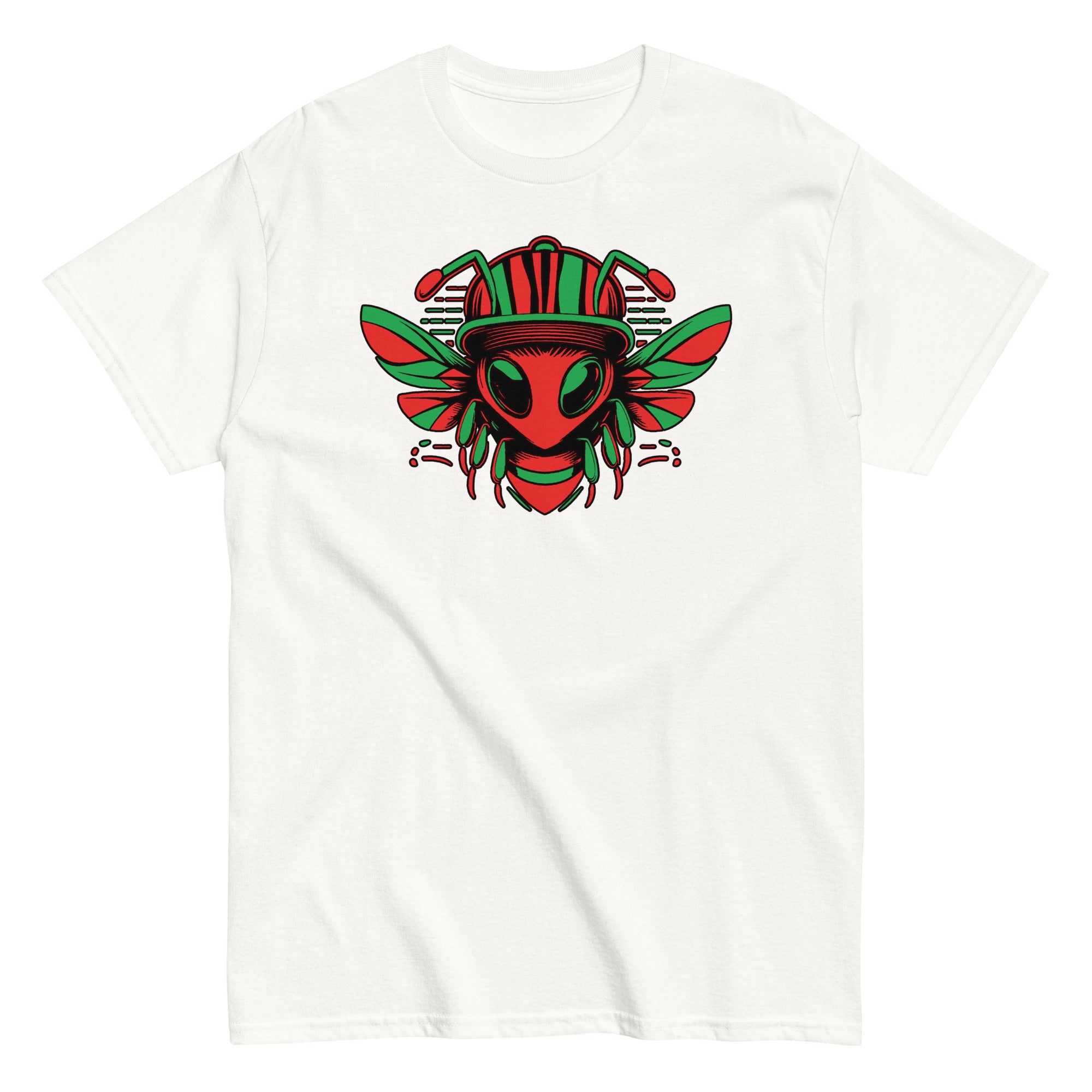 BEE TRIBE Men's T-Shirt - White / S - White / M - White / L - White / XL - White / 2XL - White / 3XL - White / 4XL - White / 5XL