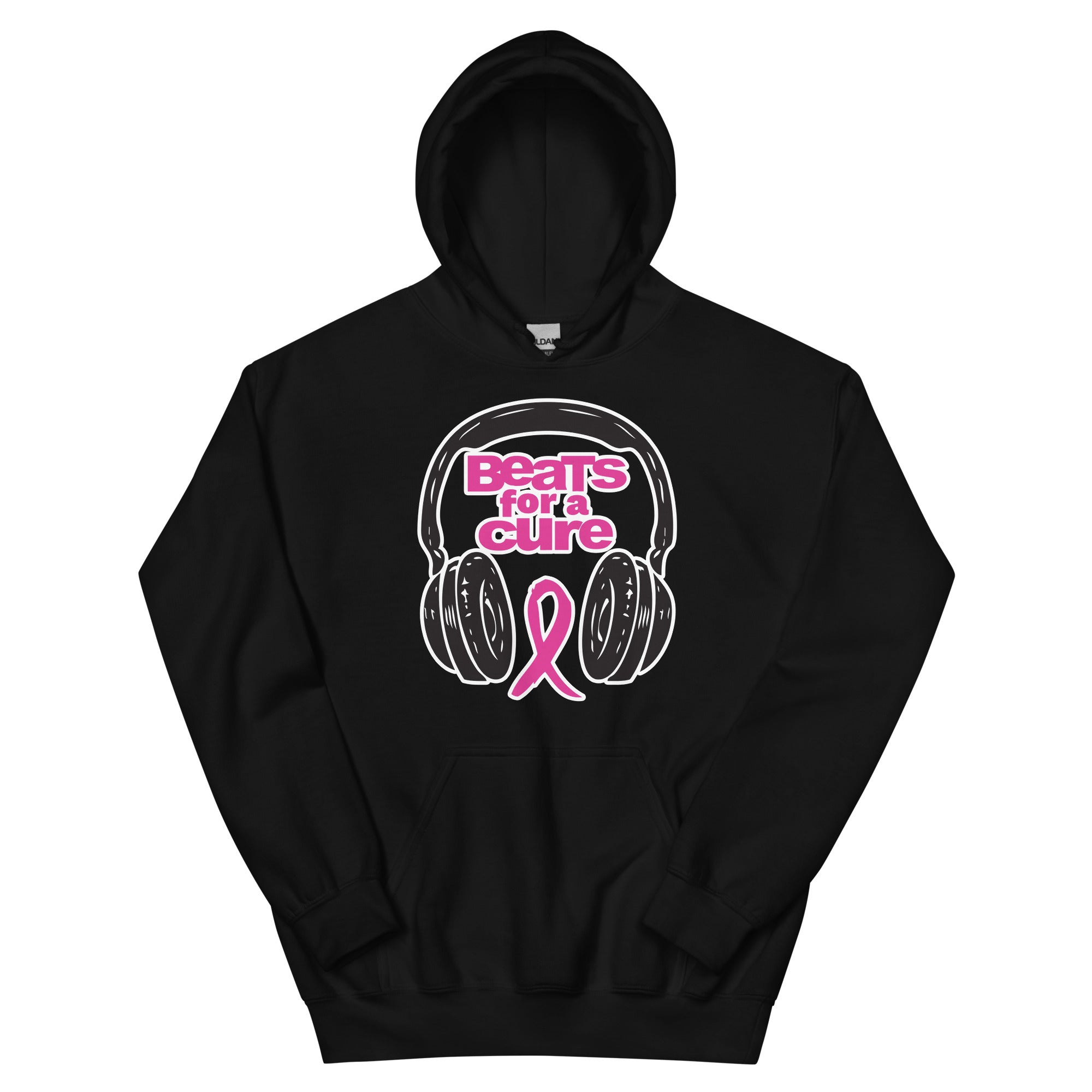 BEATS FOR A CURE - Unisex Hoodie - Black / S - Black / M - Black / L - Black / XL - Black / 2XL - Black / 4XL - Black / 5XL