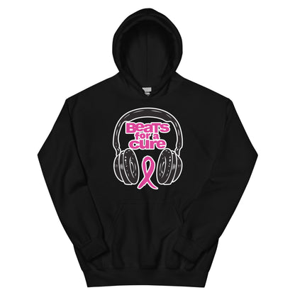 BEATS FOR A CURE - Unisex Hoodie - Black / S - Black / M - Black / L - Black / XL - Black / 2XL - Black / 4XL - Black / 5XL