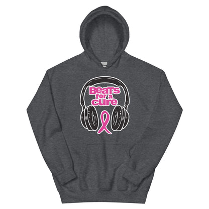 BEATS FOR A CURE - Unisex Hoodie - Dark Heather / S - Dark Heather / M - Dark Heather / L - Dark Heather / XL - Dark Heather / 2XL - Dark Heather / 4XL - Dark Heather / 5XL