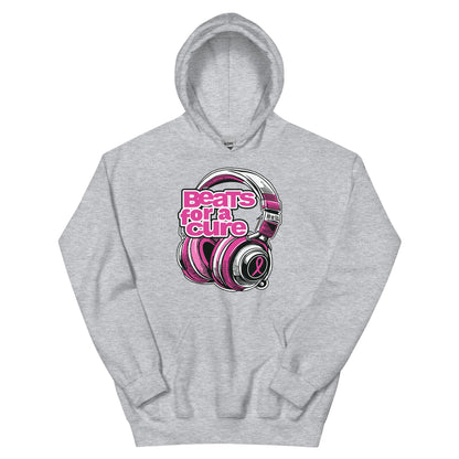BEATS FOR A CURE - Headphone Unisex Hoodie - Sport Grey / S - Sport Grey / M - Sport Grey / L - Sport Grey / XL - Sport Grey / 2XL - Sport Grey / 4XL - Sport Grey / 5XL