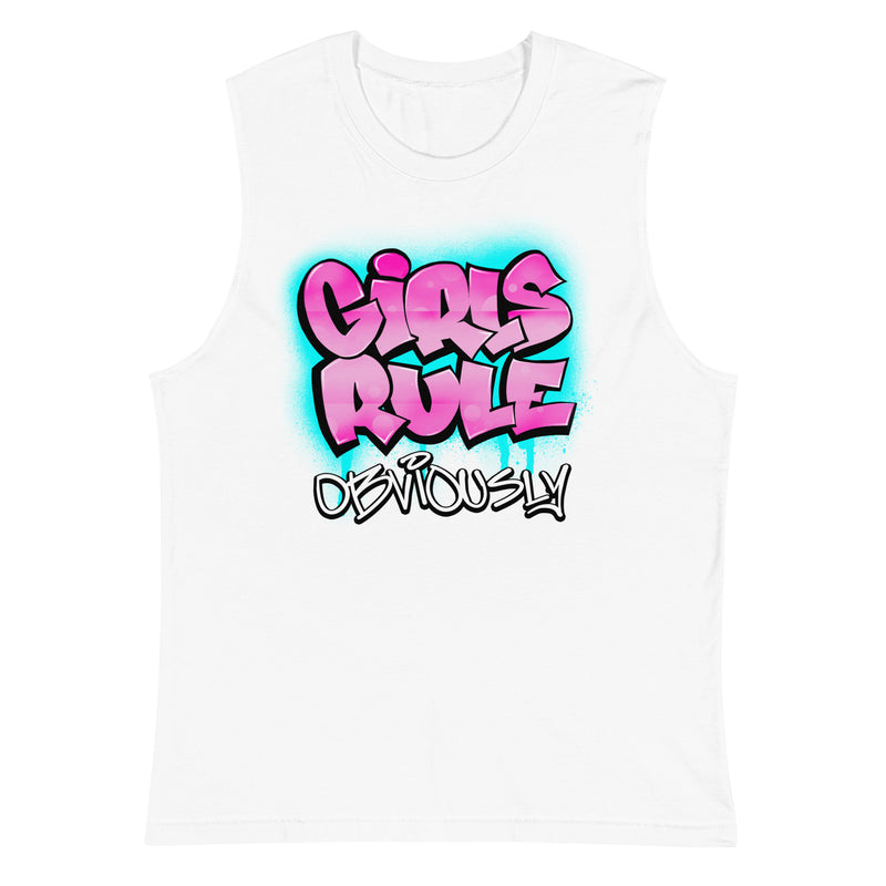 Girls Rule Obviously Muscle Tank