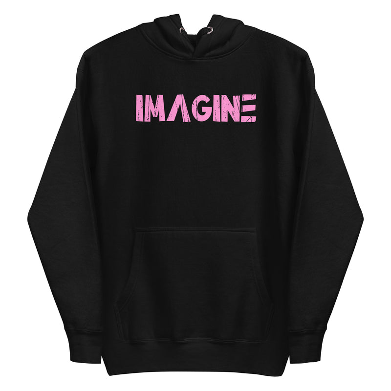 IMAGINE - Pink Unisex Hoodie