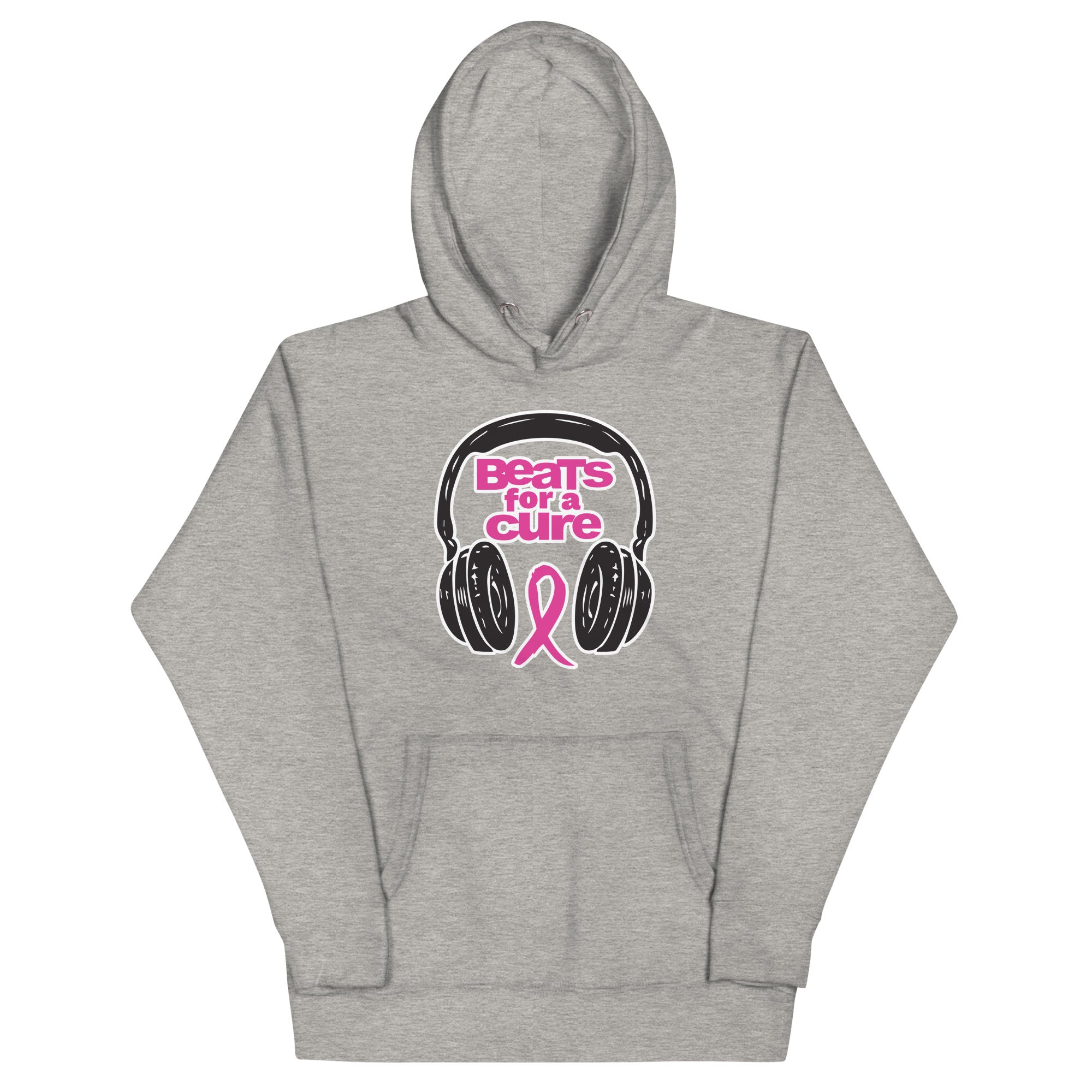 BEATS FOR A CURE - Premium Hoodie - Carbon Grey / S - Carbon Grey / M - Carbon Grey / L - Carbon Grey / XL - Carbon Grey / 2XL - Carbon Grey / 3XL