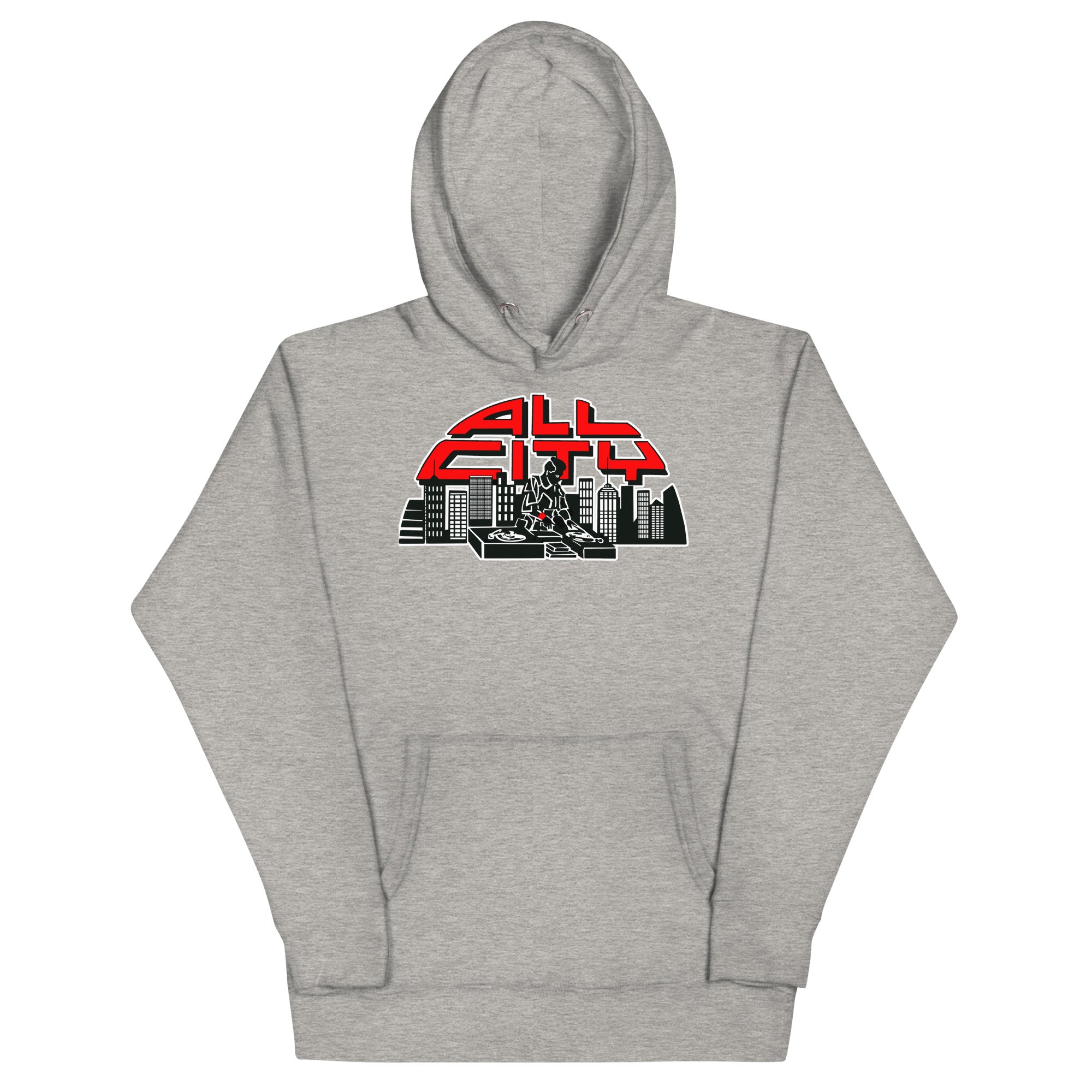 ALL CITY Records Hoodie - Carbon Grey / S - Carbon Grey / M - Carbon Grey / L - Carbon Grey / XL - Carbon Grey / 2XL - Carbon Grey / 3XL