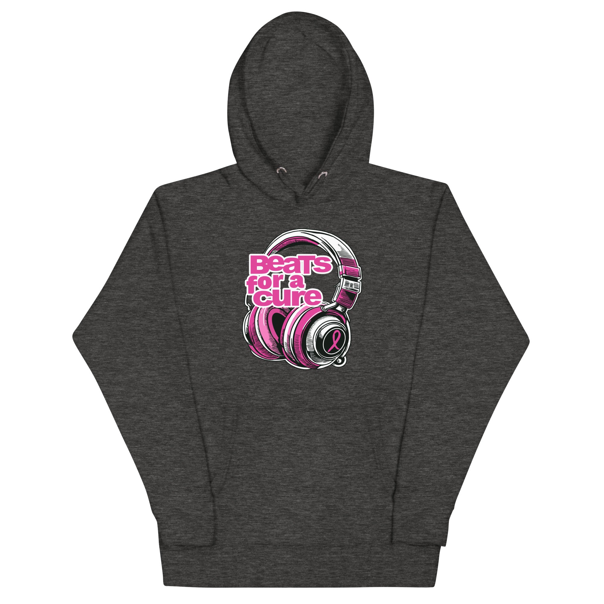 BEATS FOR A CURE (remix) - Premium Hoodie - Charcoal Heather / S - Charcoal Heather / M - Charcoal Heather / L - Charcoal Heather / XL - Charcoal Heather / 2XL - Charcoal Heather / 3XL