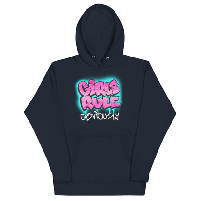 Girls Rule Obviously Adult Hoodie - Beats 4 Hope