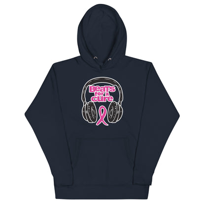 BEATS FOR A CURE - Premium Hoodie - Navy Blazer / S - Navy Blazer / M - Navy Blazer / L - Navy Blazer / XL - Navy Blazer / 2XL - Navy Blazer / 3XL