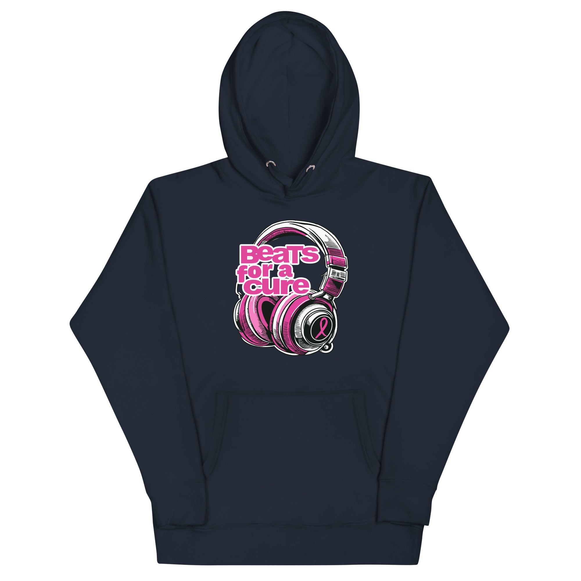 BEATS FOR A CURE (remix) - Premium Hoodie - Navy Blazer / S - Navy Blazer / M - Navy Blazer / L - Navy Blazer / XL - Navy Blazer / 2XL - Navy Blazer / 3XL