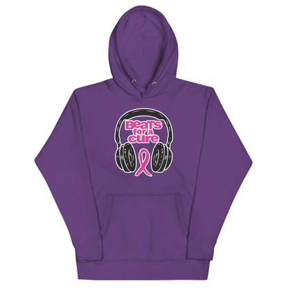 BEATS FOR A CURE - Premium Hoodie - Purple / S - Purple / M - Purple / L - Purple / XL - Purple / 2XL - Purple / 3XL