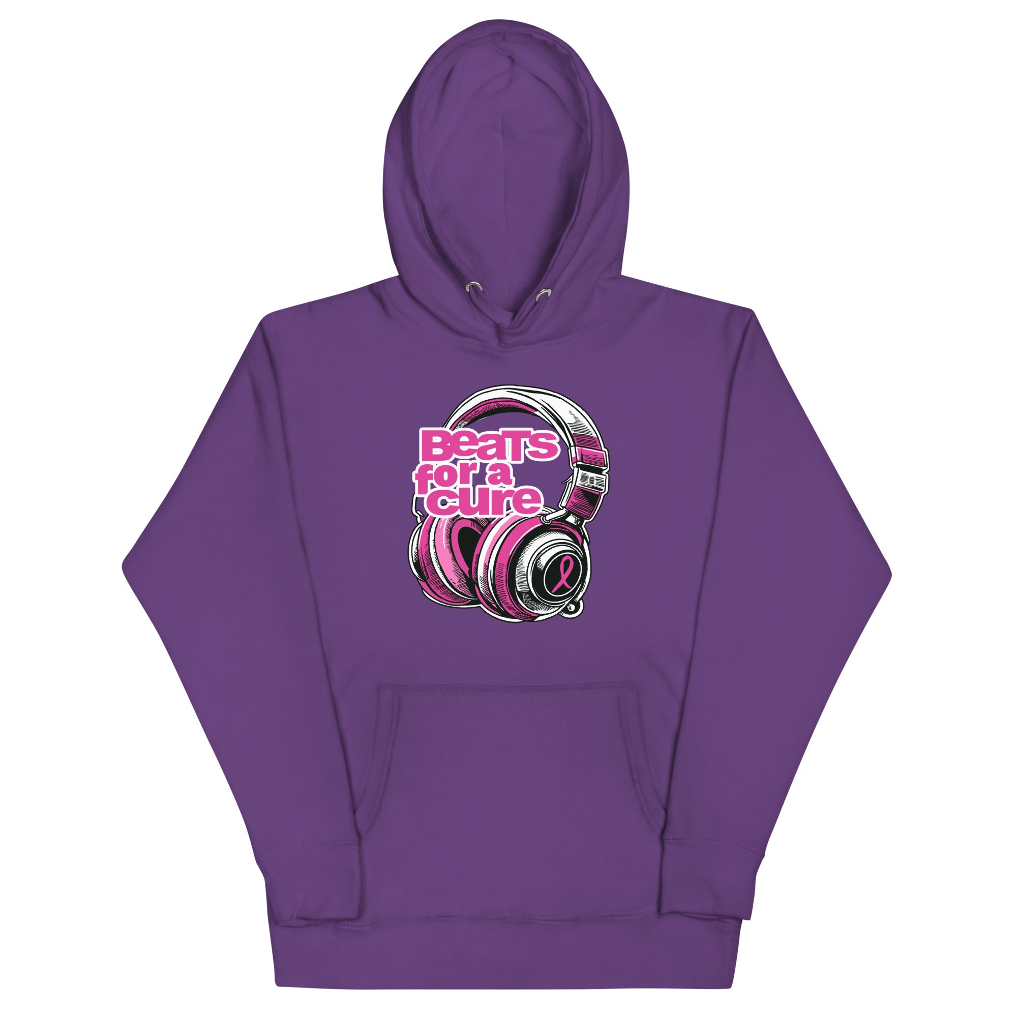 BEATS FOR A CURE (remix) - Premium Hoodie - Purple / S - Purple / M - Purple / L - Purple / XL - Purple / 2XL - Purple / 3XL