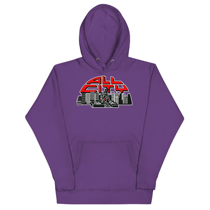 ALL CITY Records Hoodie - Purple / S - Purple / M - Purple / L - Purple / XL - Purple / 2XL - Purple / 3XL