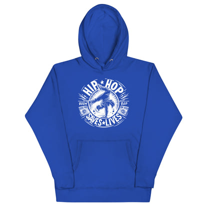 HIP HOP SAVES LIVES - BREAKING HOODIE - Team Royal / S - Team Royal / M - Team Royal / L - Team Royal / XL - Team Royal / 2XL - Team Royal / 3XL