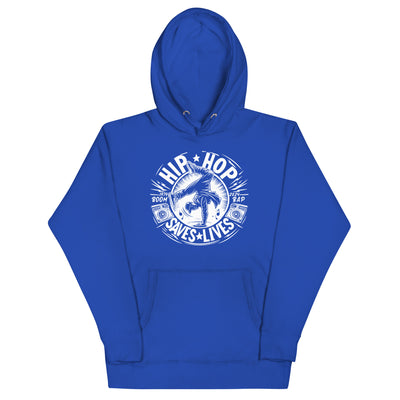 HIP HOP SAVES LIVES - BREAKING HOODIE - Team Royal / S - Team Royal / M - Team Royal / L - Team Royal / XL - Team Royal / 2XL - Team Royal / 3XL