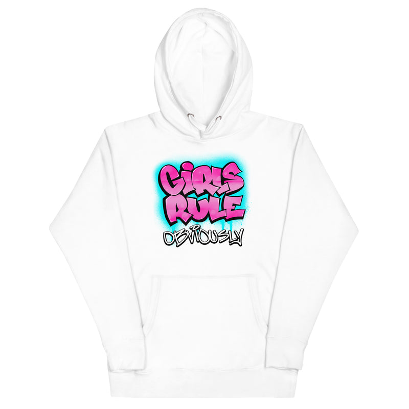 Girls Rule Obviously Adult Hoodie