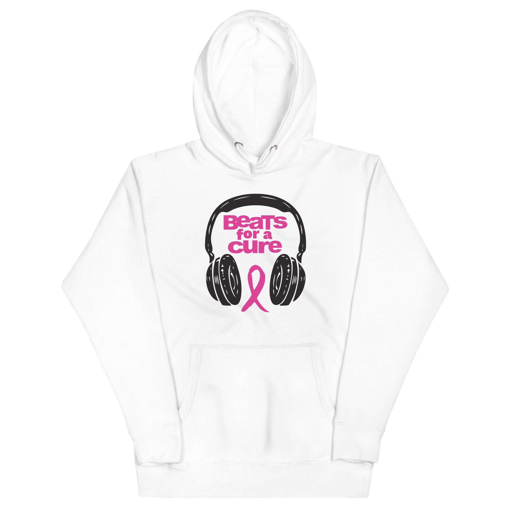 BEATS FOR A CURE - Premium Hoodie - White / S - White / M - White / L - White / XL - White / 2XL - White / 3XL