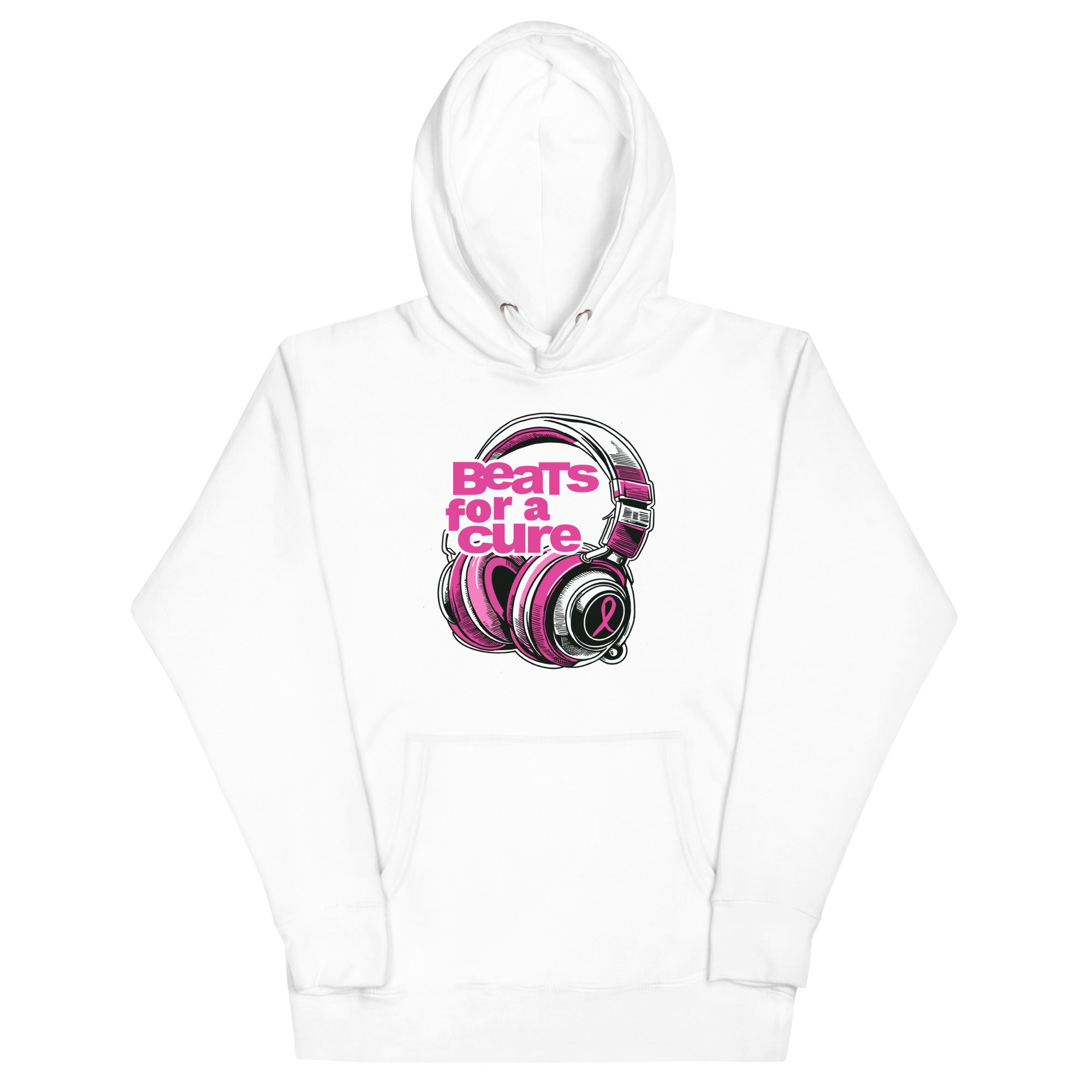 BEATS FOR A CURE (remix) - Premium Hoodie - White / S - White / M - White / L - White / XL - White / 2XL - White / 3XL