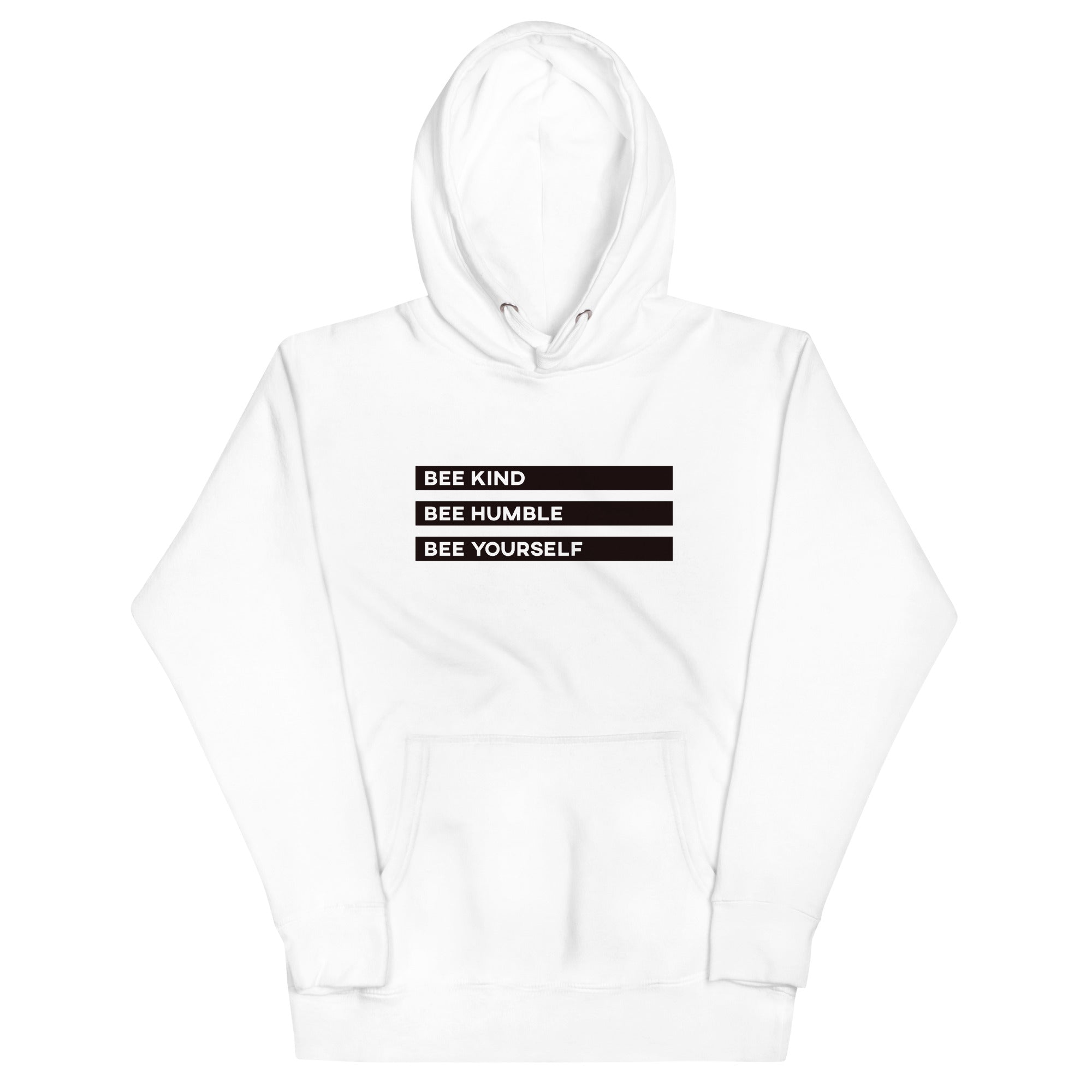 BEE YOURSELF Premium Hoodie - White / S - White / M - White / L - White / XL - White / 2XL - White / 3XL