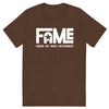 FAME Unisex Fitted T-Shirt - Brown Triblend / XS - Brown Triblend / S - Brown Triblend / M - Brown Triblend / L - Brown Triblend / XL - Brown Triblend / 2XL - Brown Triblend / 3XL