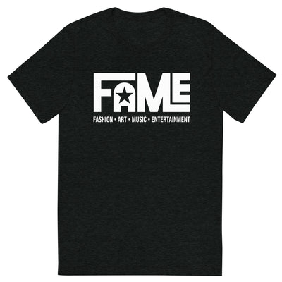 FAME Unisex Fitted T-Shirt - Charcoal-Black Triblend / XS - Charcoal-Black Triblend / S - Charcoal-Black Triblend / M - Charcoal-Black Triblend / L - Charcoal-Black Triblend / XL - Charcoal-Black Triblend / 2XL - Charcoal-Black Triblend / 3XL - Charcoal-Black Triblend / 4XL