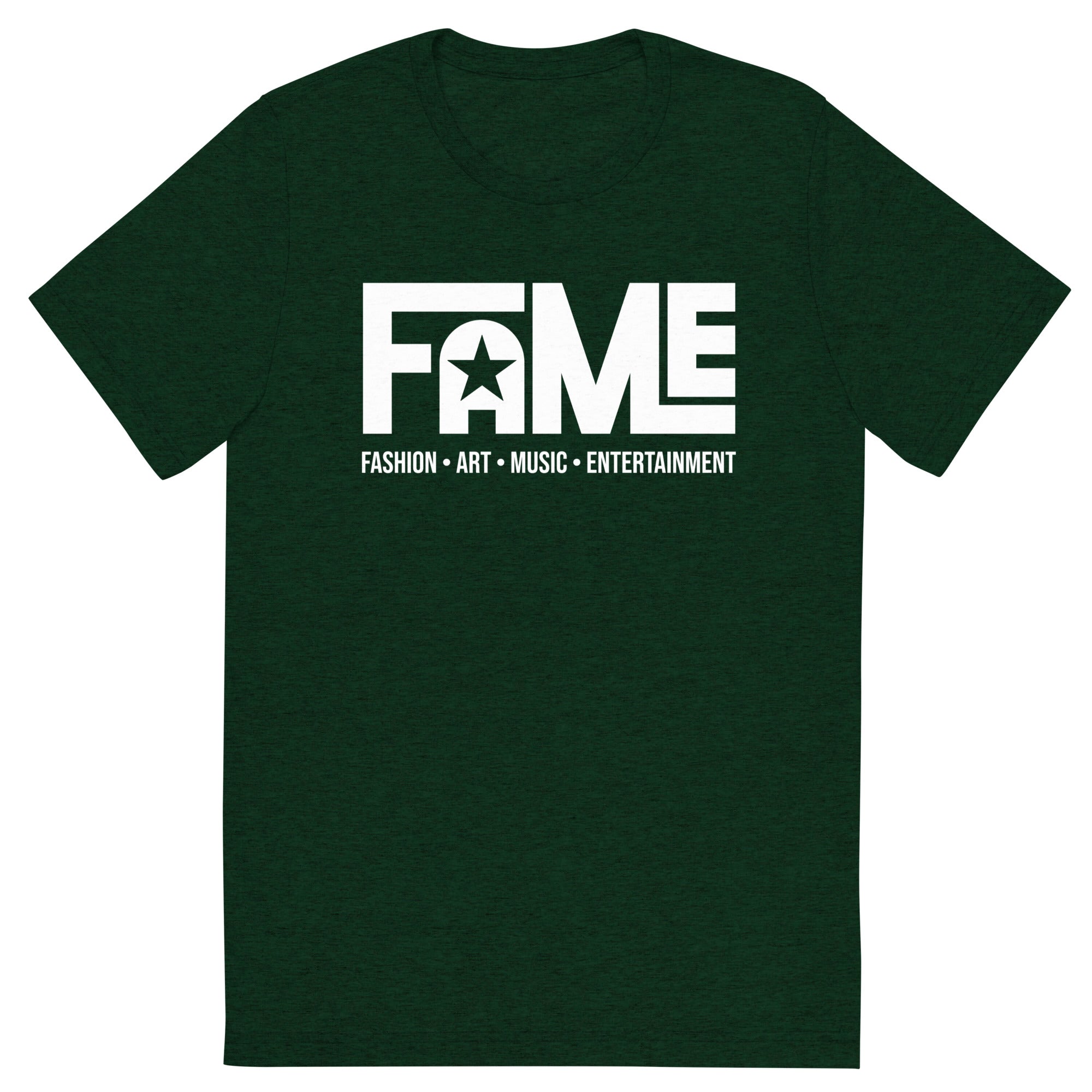 FAME Unisex Fitted T-Shirt - Emerald Triblend / XS - Emerald Triblend / S - Emerald Triblend / M - Emerald Triblend / L - Emerald Triblend / XL - Emerald Triblend / 2XL - Emerald Triblend / 3XL