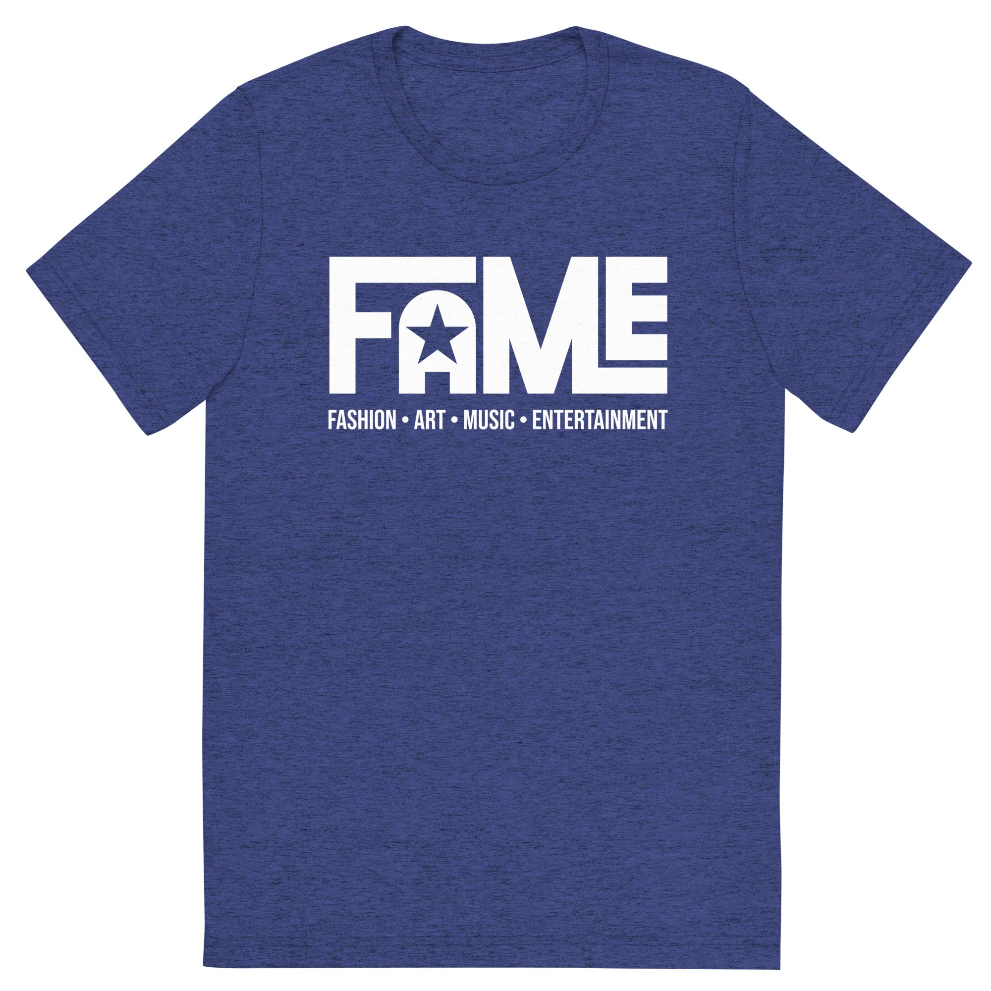 FAME Unisex Fitted T-Shirt - Navy Triblend / XS - Navy Triblend / S - Navy Triblend / M - Navy Triblend / L - Navy Triblend / XL - Navy Triblend / 2XL - Navy Triblend / 3XL