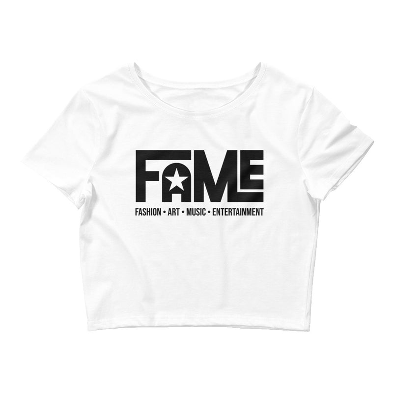 FAME - Women’s Crop Tee - Black / XS/SM - Black / M/L