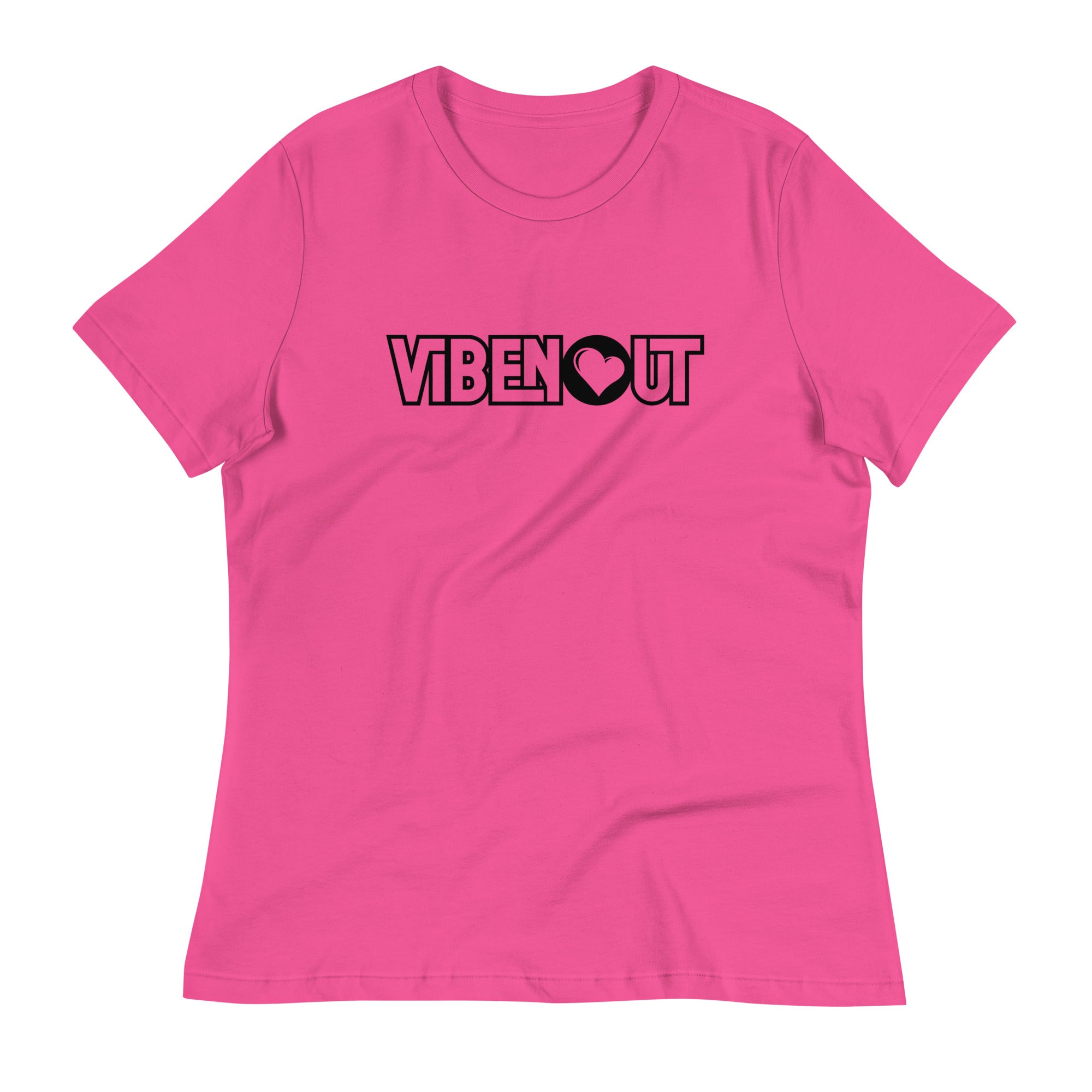 LOVE 2 VIBE Women's Relaxed T-Shirt - Berry / S - Berry / M - Berry / L - Berry / XL - Berry / 2XL - Berry / 3XL