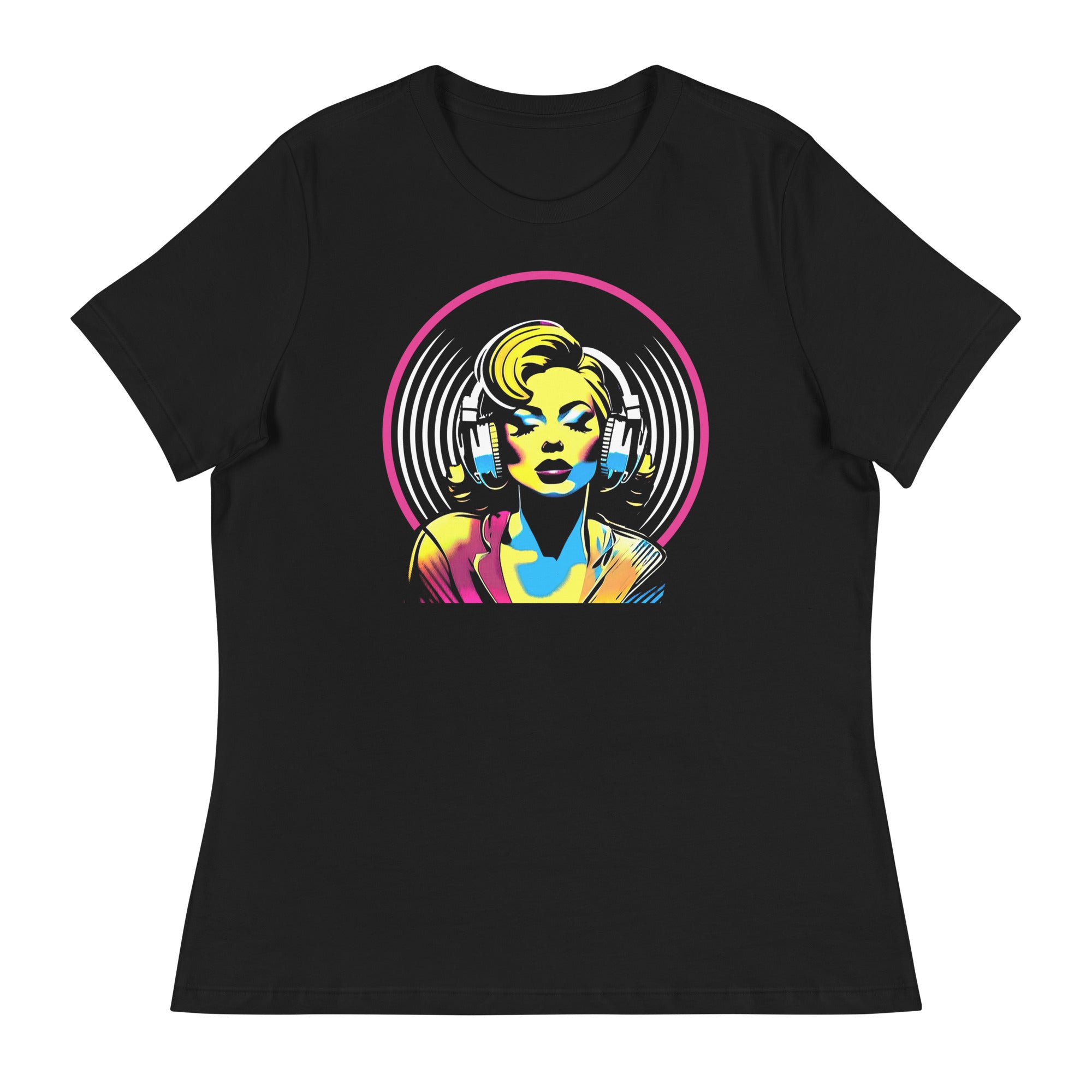 LOST IN MUSIC - Women's T-Shirt - Black / S - Black / M - Black / L - Black / XL - Black / 2XL - Black / 3XL