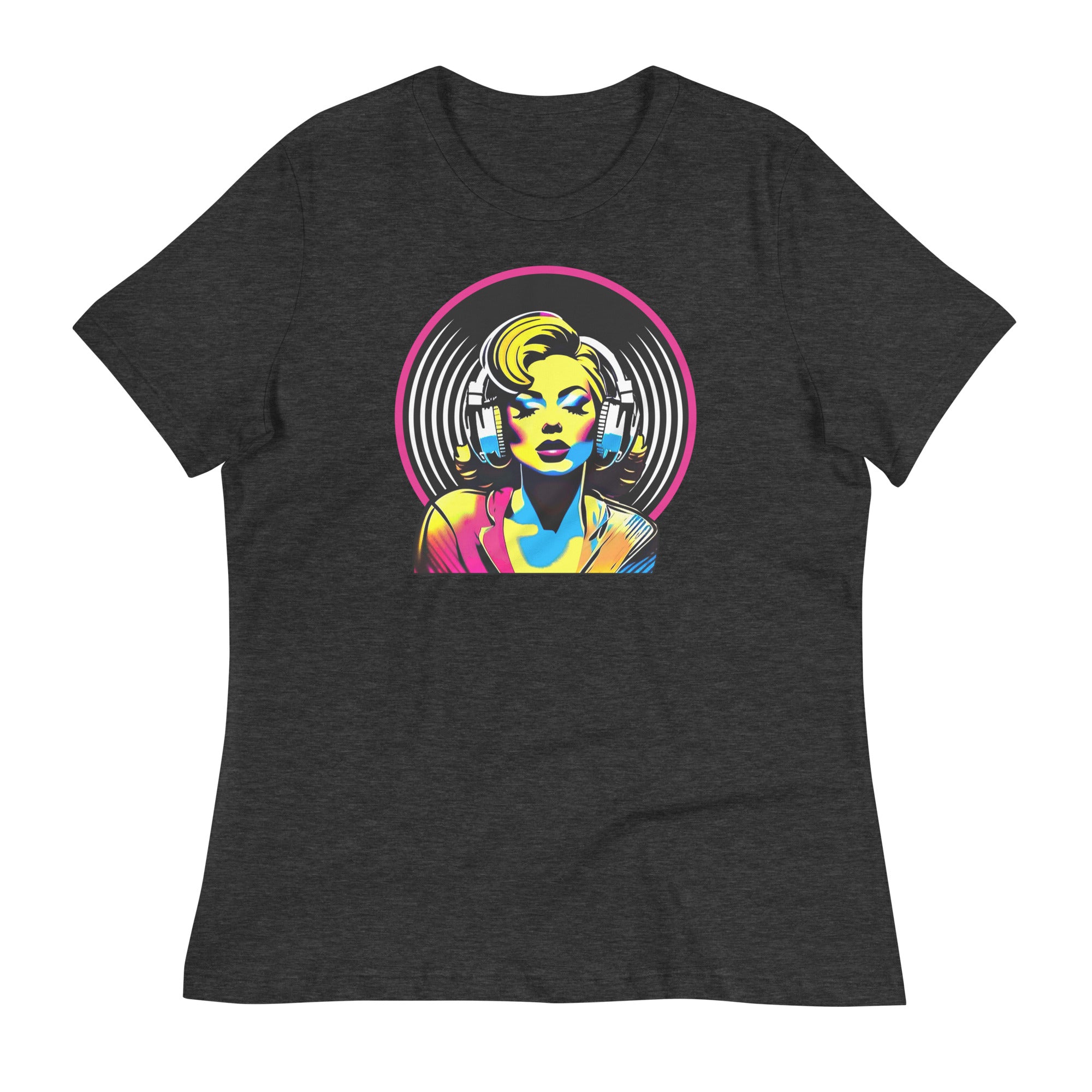 LOST IN MUSIC - Women's T-Shirt - Dark Grey Heather / S - Dark Grey Heather / M - Dark Grey Heather / L - Dark Grey Heather / XL - Dark Grey Heather / 2XL - Dark Grey Heather / 3XL