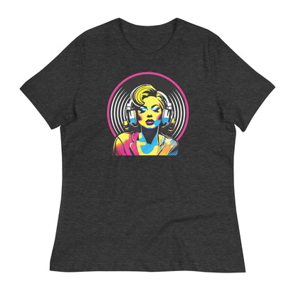 LOST IN MUSIC - Women's T-Shirt - Dark Grey Heather / S - Dark Grey Heather / M - Dark Grey Heather / L - Dark Grey Heather / XL - Dark Grey Heather / 2XL - Dark Grey Heather / 3XL