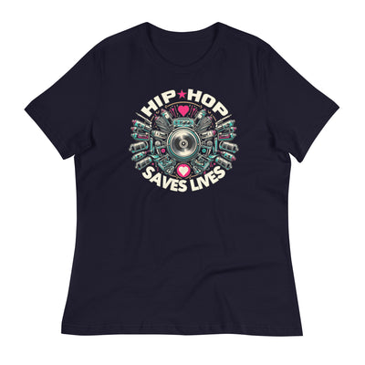 HIP HOP SAVES LIVES Graffiti Women's T-Shirt - Beats 4 Hope