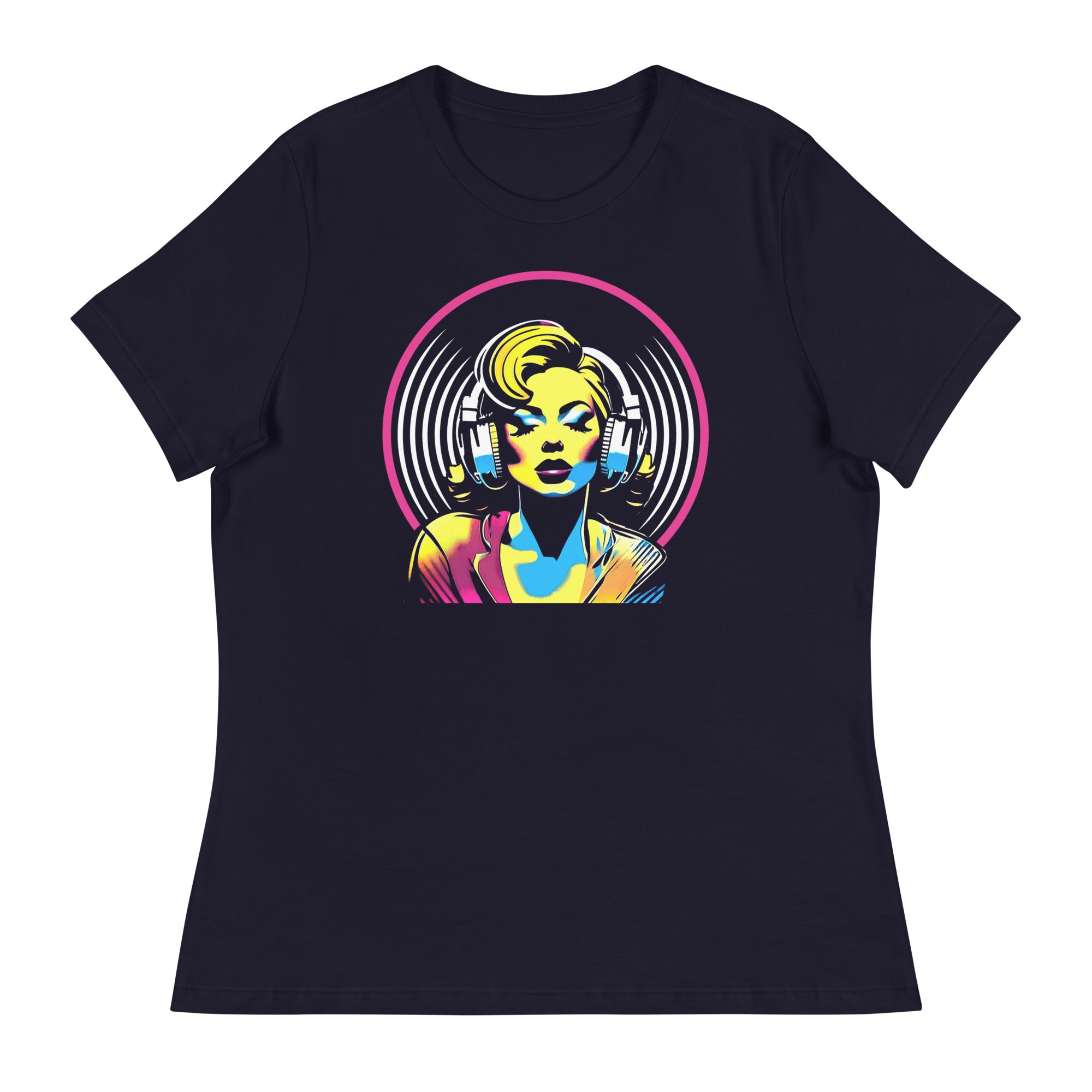 LOST IN MUSIC - Women's T-Shirt - Navy / S - Navy / M - Navy / L - Navy / XL - Navy / 2XL - Navy / 3XL