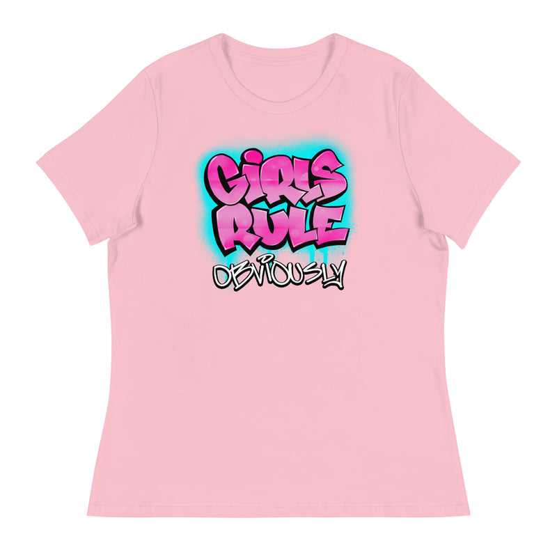 Girls Rule Obviously - Women's Relaxed T-Shirt
