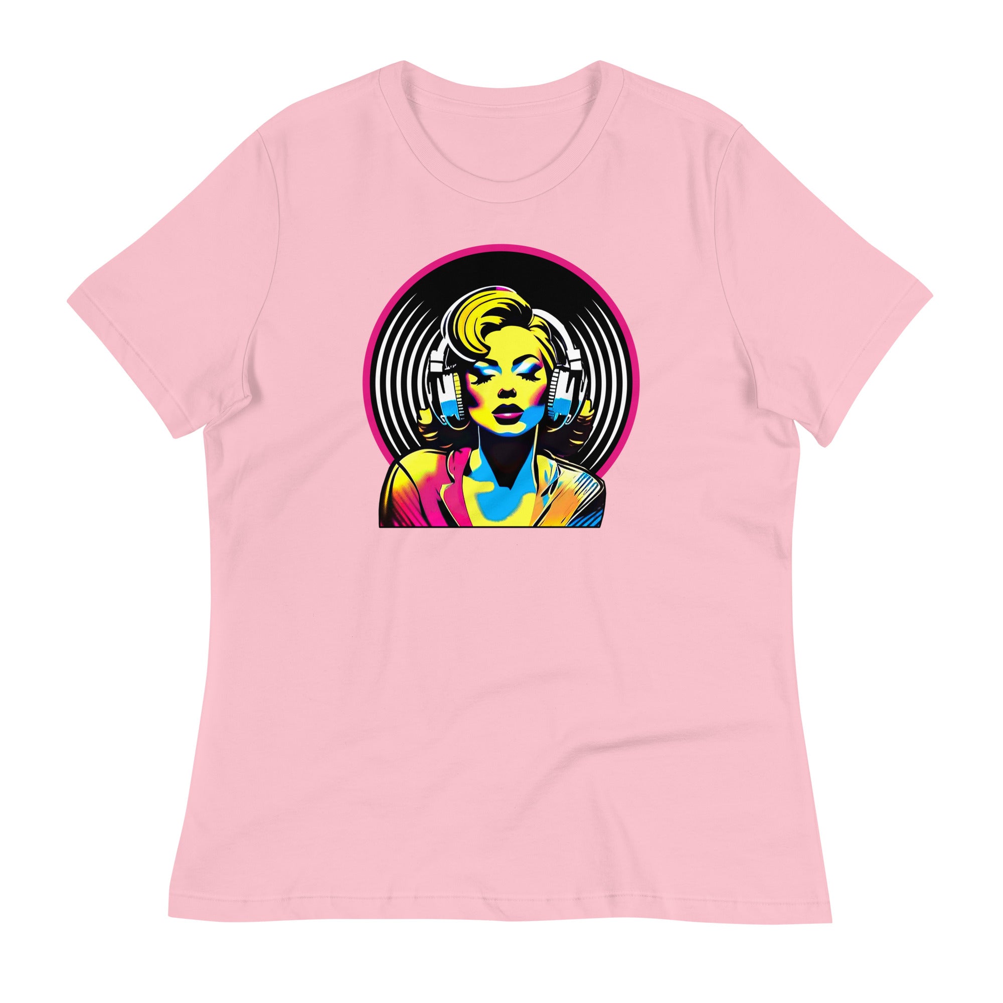 LOST IN MUSIC - Women's T-Shirt - Pink / S - Pink / M - Pink / L - Pink / XL - Pink / 2XL - Pink / 3XL