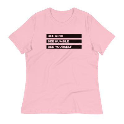 BEE HUMBLE - Women's Relaxed T-Shirt - Pink / S - Pink / M - Pink / L - Pink / XL - Pink / 2XL - Pink / 3XL