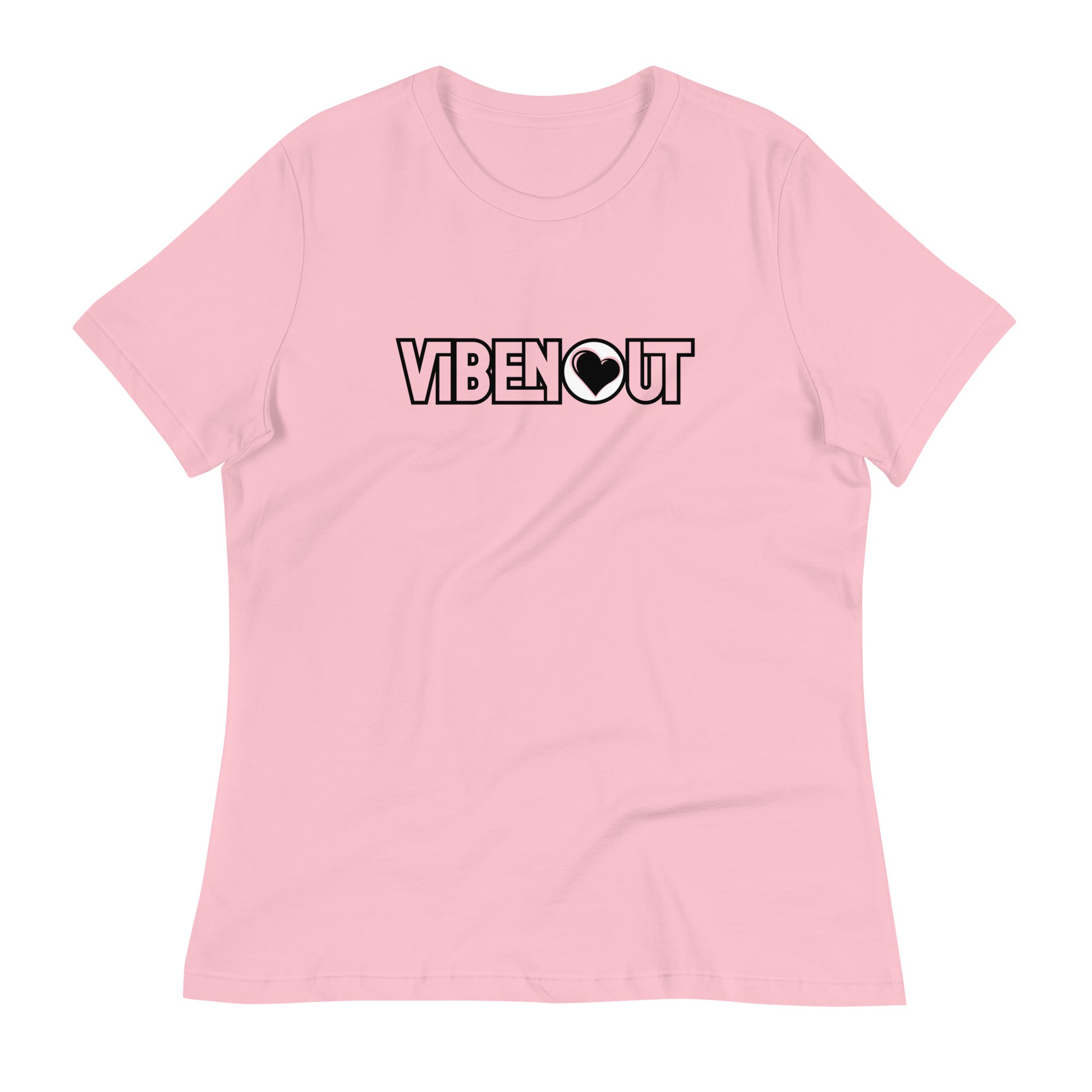 LOVE 2 VIBE Women's Relaxed T-Shirt - Pink / S - Pink / M - Pink / L - Pink / XL - Pink / 2XL - Pink / 3XL