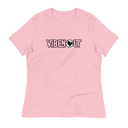 LOVE 2 VIBE Women's Relaxed T-Shirt - Pink / S - Pink / M - Pink / L - Pink / XL - Pink / 2XL - Pink / 3XL