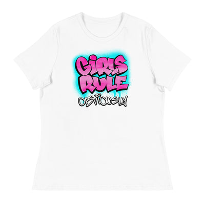 Girls Rule Obviously - Women's Relaxed T-Shirt - Beats 4 Hope